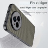 Coque pour Realme 14 Pro 5G, [Fibre de Carbone] Housse de Protection avec Cache Appareil Photo, Antichoc, Résistant aux Rayures 