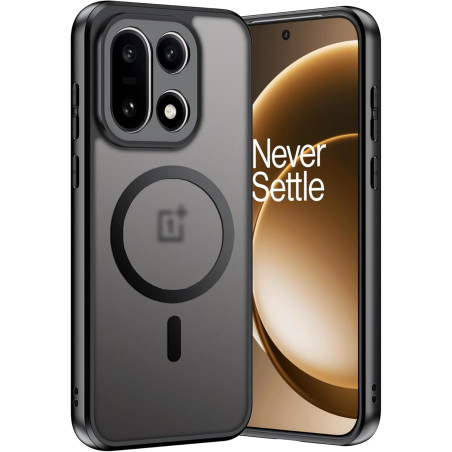 Coque pour OnePlus 15 avec Aimant Intégré, Protection Anti-Choc et Anti-Rayure, Design Antidérapant - Housse Magnétique pour One