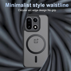 Coque pour OnePlus 15 avec Aimant Intégré, Protection Anti-Choc et Anti-Rayure, Design Antidérapant - Housse Magnétique pour One