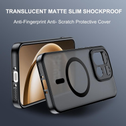 Coque pour OnePlus 15 avec Aimant Intégré, Protection Anti-Choc et Anti-Rayure, Design Antidérapant - Housse Magnétique pour One