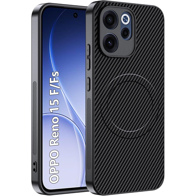 Coque pour Oppo Reno 15 F / 15 Fs 5G / 4G pour MagSafe, Anti Choc Et Anti Rayures, Côtés Antidérapants, Boutons Précis, Design F