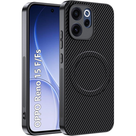 Coque pour Oppo Reno 15 F / 15 Fs 5G / 4G pour MagSafe, Anti Choc Et Anti Rayures, Côtés Antidérapants, Boutons Précis, Design F