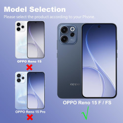Coque pour Oppo Reno 15 F / 15 Fs 5G / 4G pour MagSafe, Anti Choc Et Anti Rayures, Côtés Antidérapants, Boutons Précis, Design F