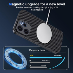 Coque pour Oppo Reno 15 F / 15 Fs 5G / 4G pour MagSafe, Anti Choc Et Anti Rayures, Côtés Antidérapants, Boutons Précis, Design F