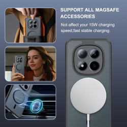 Coque pour xiaomi rougemi note 15 pro 5g avec aimant intégré, protection anti-choc et anti-rayure, design antidérapant - housse 