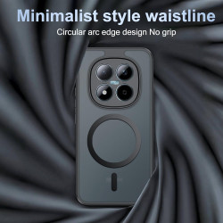 Coque pour xiaomi rougemi note 15 pro plus 5g / poco m8 pro 5g avec aimant intégré, protection anti-choc et anti-rayure, design 