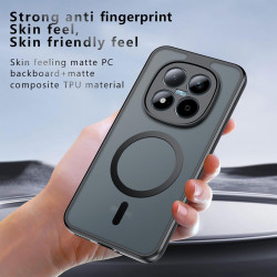 Coque pour xiaomi rougemi note 15 pro plus 5g / poco m8 pro 5g avec aimant intégré, protection anti-choc et anti-rayure, design 