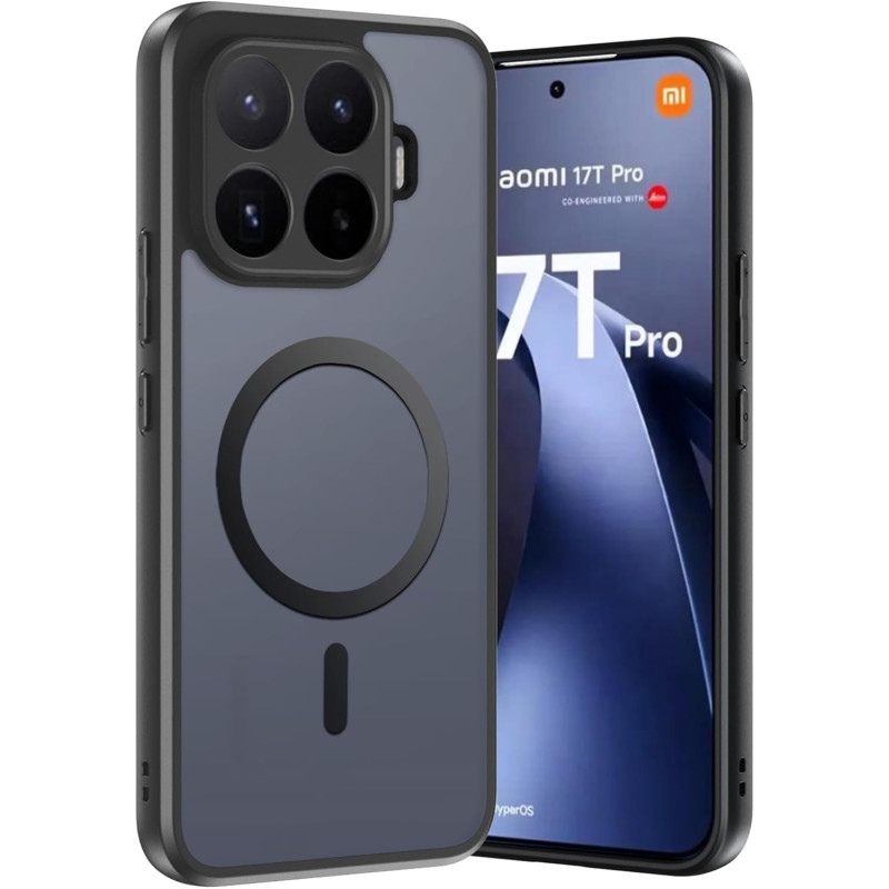 Coque pour Xiaomi 17T Pro avec Aimant Intégré, Protection Anti-Choc et Anti-Rayure, Design Antidérapant - Housse Magnétique pour