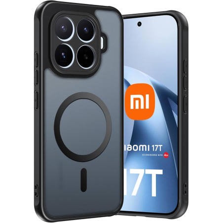 Coque pour Xiaomi 17T avec Aimant Intégré, Protection Anti-Choc et Anti-Rayure, Design Antidérapant - Housse Magnétique pour Xia