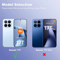 Coque pour Xiaomi 17T avec Aimant Intégré, Protection Anti-Choc et Anti-Rayure, Design Antidérapant - Housse Magnétique pour Xia