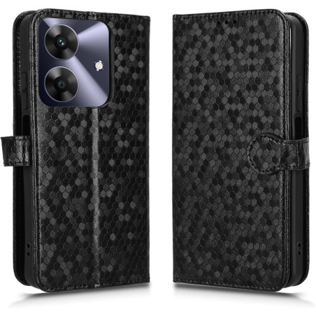 Coque pour Realme Note 60 Case, Étui de Protection à Rabat en Cuir Premium [Fente pour Carte] [Fonction Support], Compatible ave