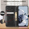 Coque pour Realme Note 60 Case, Étui de Protection à Rabat en Cuir Premium [Fente pour Carte] [Fonction Support], Compatible ave