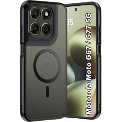 Coque pour Motorola Moto G67 / G77 / G87 5G avec Aimant Intégré, Protection Anti-Choc et Anti-Rayure, Design Antidérapant - Hous