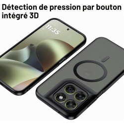 Coque pour Motorola Moto G67 / G77 / G87 5G avec Aimant Intégré, Protection Anti-Choc et Anti-Rayure, Design Antidérapant - Hous