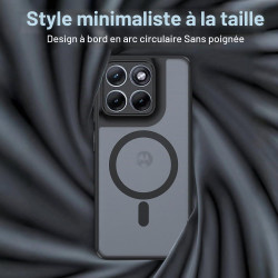 Coque pour Motorola Edge 70 Fusion avec Aimant Intégré, Protection Anti-Choc et Anti-Rayure, Design Antidérapant - Housse Magnét