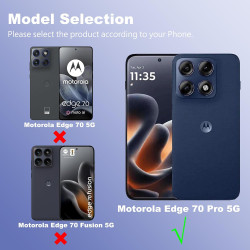 Coque pour Motorola Edge 70 Pro 5G avec Aimant Intégré, Protection Anti-Choc et Anti-Rayure, Design Antidérapant - Housse Magnét