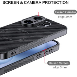Coque pour Vivo X200 FE 5G avec Aimant Intégré, Protection Anti-Choc et Anti-Rayure, Design Antidérapant - Housse Magnétique pou