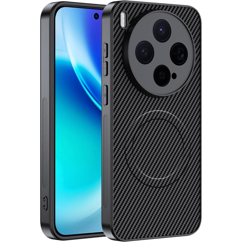 Coque pour Vivo X300 5G avec Aimant Intégré, Protection Anti-Choc et Anti-Rayure, Design Antidérapant - Housse Magnétique pour V