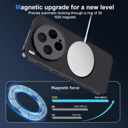 Coque pour Vivo X300 5G avec Aimant Intégré, Protection Anti-Choc et Anti-Rayure, Design Antidérapant - Housse Magnétique pour V