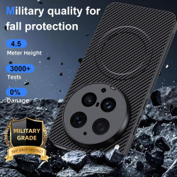 Coque pour Vivo X300 Ultra 5G pour MagSafe, Anti Choc Et Anti Rayures, Côtés Antidérapants, Boutons Précis, Design Fibre De Carb