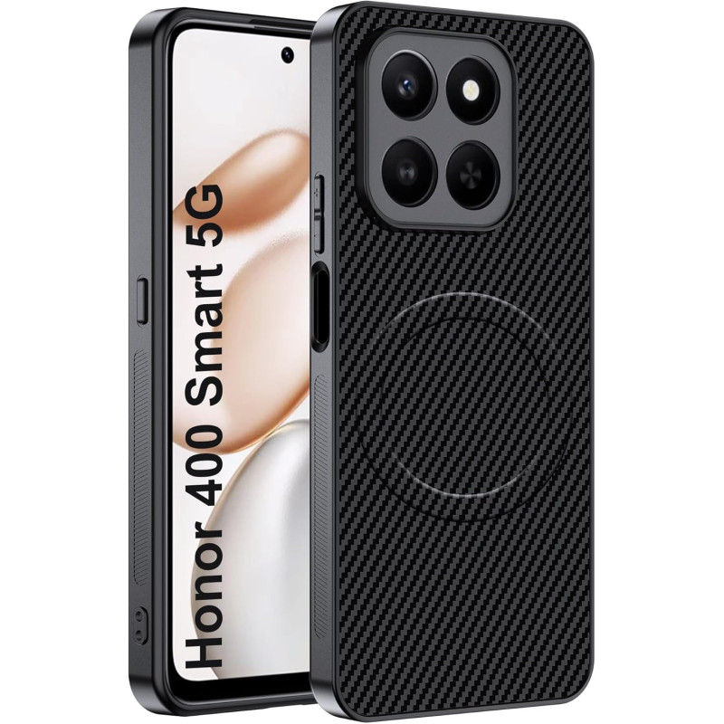 Coque pour Honor 400 Smart 5G / 4G avec Aimant Intégré, Protection Anti-Choc et Anti-Rayure, Design Antidérapant - Housse Magnét