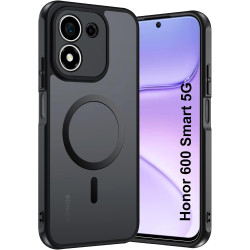 Coque pour Honor 600 Smart 5G pour MagSafe, Anti Choc Et Anti Rayures, Côtés Antidérapants, Boutons Précis, Design Fibre De Carb