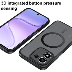 Coque pour Honor 600 Smart 5G pour MagSafe, Anti Choc Et Anti Rayures, Côtés Antidérapants, Boutons Précis, Design Fibre De Carb