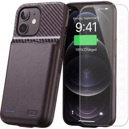 Coque de batterie pour iPhone 13/13Pro/14, étui de chargement portable ultra fin, mise à niveau 2026, 10 000 mAh, durée de vie d