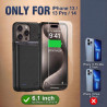 Coque de batterie pour iPhone 13/13Pro/14, étui de chargement portable ultra fin, mise à niveau 2026, 10 000 mAh, durée de vie d