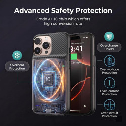 Coque de batterie pour iPhone 13/13Pro/14, étui de chargement portable ultra fin, mise à niveau 2026, 10 000 mAh, durée de vie d