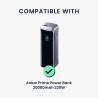 kwmobile Coque Compatible avec Anker Prime Power Bank 20000mAh 220W Coque - Housse de Protection en Silicone pour Power Bank Bat