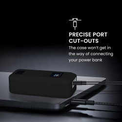 kwmobile Coque Compatible avec Anker Prime Power Bank 20000mAh 220W Coque - Housse de Protection en Silicone pour Power Bank Bat