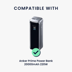kwmobile Coque Compatible avec Anker Prime Power Bank 20000mAh 220W Coque - Housse de Protection en Silicone pour Power Bank Bat