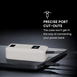 kwmobile Coque Compatible avec Anker Prime Power Bank 20000mAh 220W Coque - Housse de Protection en Silicone pour Power Bank Bat
