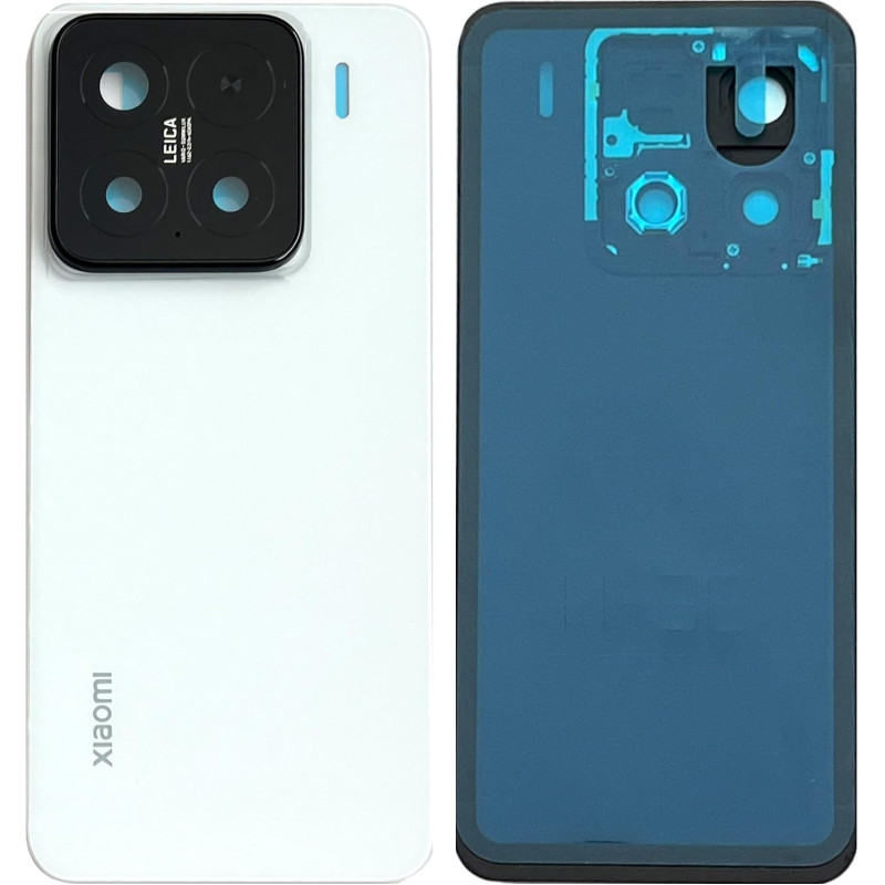 SGV Cache batterie pour Xiaomi 15 (Mi 15). Couvercle de batterie de rechange, coque arrière neuf. OEM (blanc)