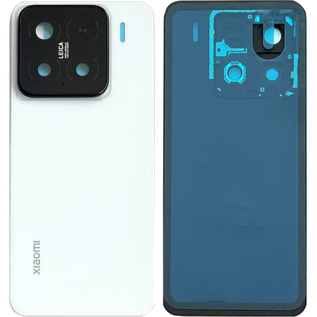 SGV Cache batterie pour Xiaomi 15 (Mi 15). Couvercle de batterie de rechange, coque arrière neuf. OEM (blanc)