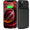 Coque batterie pour iPhone 12/12 Pro 6,1", 13800 mAh, haute capacité, coque de chargement avec protecteur d'écran, noir