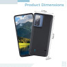 Coque batterie 5000 mAh compatible avec S20 Fe, noir mat, béquille, protection complète, 6,6 x 2,8 x 1,5 cm