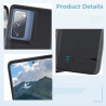 Coque batterie 5000 mAh compatible avec S20 Fe, noir mat, béquille, protection complète, 6,6 x 2,8 x 1,5 cm
