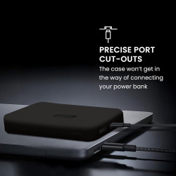 kwmobile Coque Compatible avec Anker MagGo Power Bank 10000mAh 15W Coque - Housse de Protection en Silicone pour Power Bank Batt