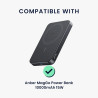 kwmobile Coque Compatible avec Anker MagGo Power Bank 10000mAh 15W Coque - Housse de Protection en Silicone pour Power Bank Batt