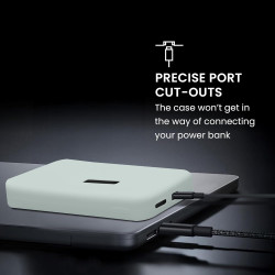 kwmobile Coque Compatible avec Anker MagGo Power Bank 10000mAh 15W Coque - Housse de Protection en Silicone pour Power Bank Batt