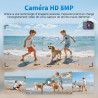 Lunettes intelligentes IA de 32 Go avec caméra HD 8 MP, enregistrement vidéo 4K anti-tremblement, supporte l'enregistrement vidé