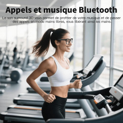 Lunettes intelligentes IA de 32 Go avec caméra HD 8 MP, enregistrement vidéo 4K anti-tremblement, supporte l'enregistrement vidé