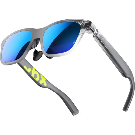 XREAL xbx a01+ AR Lunettes, Ultralégères 62g, 147" Écran Géant Portable pour Films et Jeux, Luminosité 1600 nits HDR10, USB-C DP