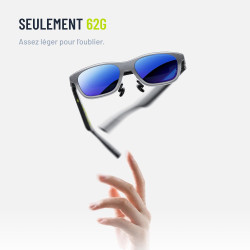 XREAL xbx a01+ AR Lunettes, Ultralégères 62g, 147" Écran Géant Portable pour Films et Jeux, Luminosité 1600 nits HDR10, USB-C DP