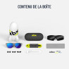XREAL xbx a01+ AR Lunettes, Ultralégères 62g, 147" Écran Géant Portable pour Films et Jeux, Luminosité 1600 nits HDR10, USB-C DP