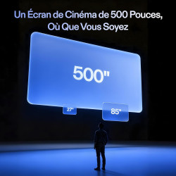 XREAL 1S AR/XR Lunettes, Lunettes de Réalité Augmentée avec Écran Virtuel 500", 52° FOV, 3DoF Natif, Real 3D, X1 Puce, Compatibl