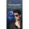 Lunettes intelligentes avec ia et bleutooth, assistant vocal chatgpt, protection uv, wi-fi, traduction en temps réel en 89 langu