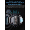 Lunettes intelligentes avec ia et bleutooth, assistant vocal chatgpt, protection uv, wi-fi, traduction en temps réel en 89 langu